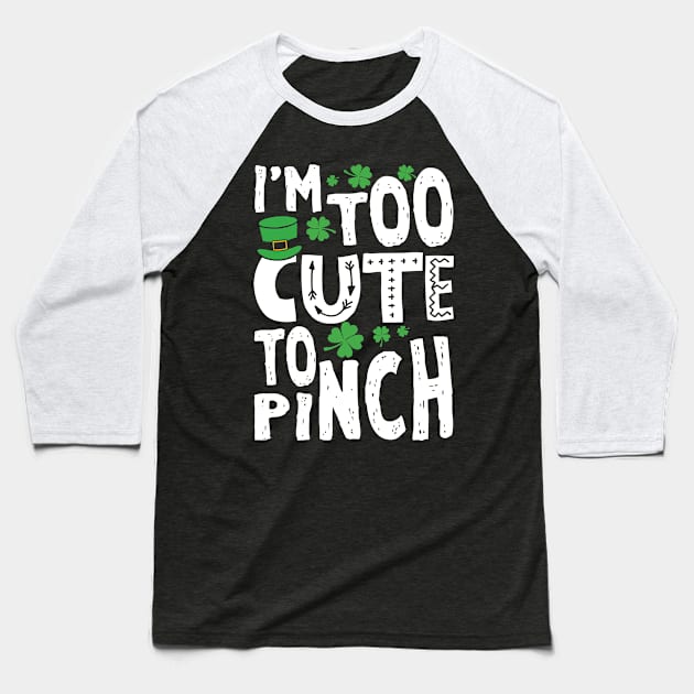 Too Cute To Pinch Baseball T-Shirt by KsuAnn